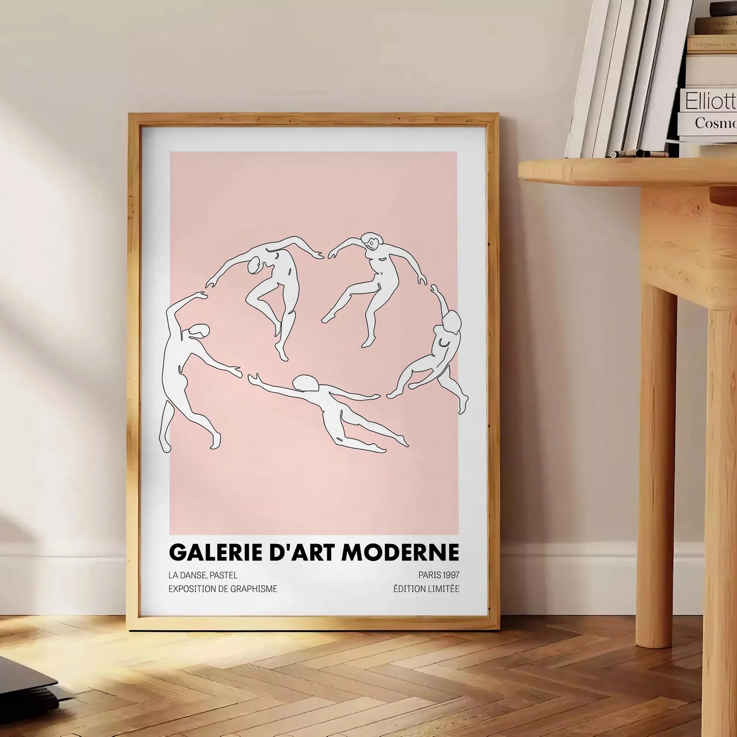 allure modern art black orange poster standout piece wall unique gift print contemporary touch space sizes A4 cm A0 artwork statement room