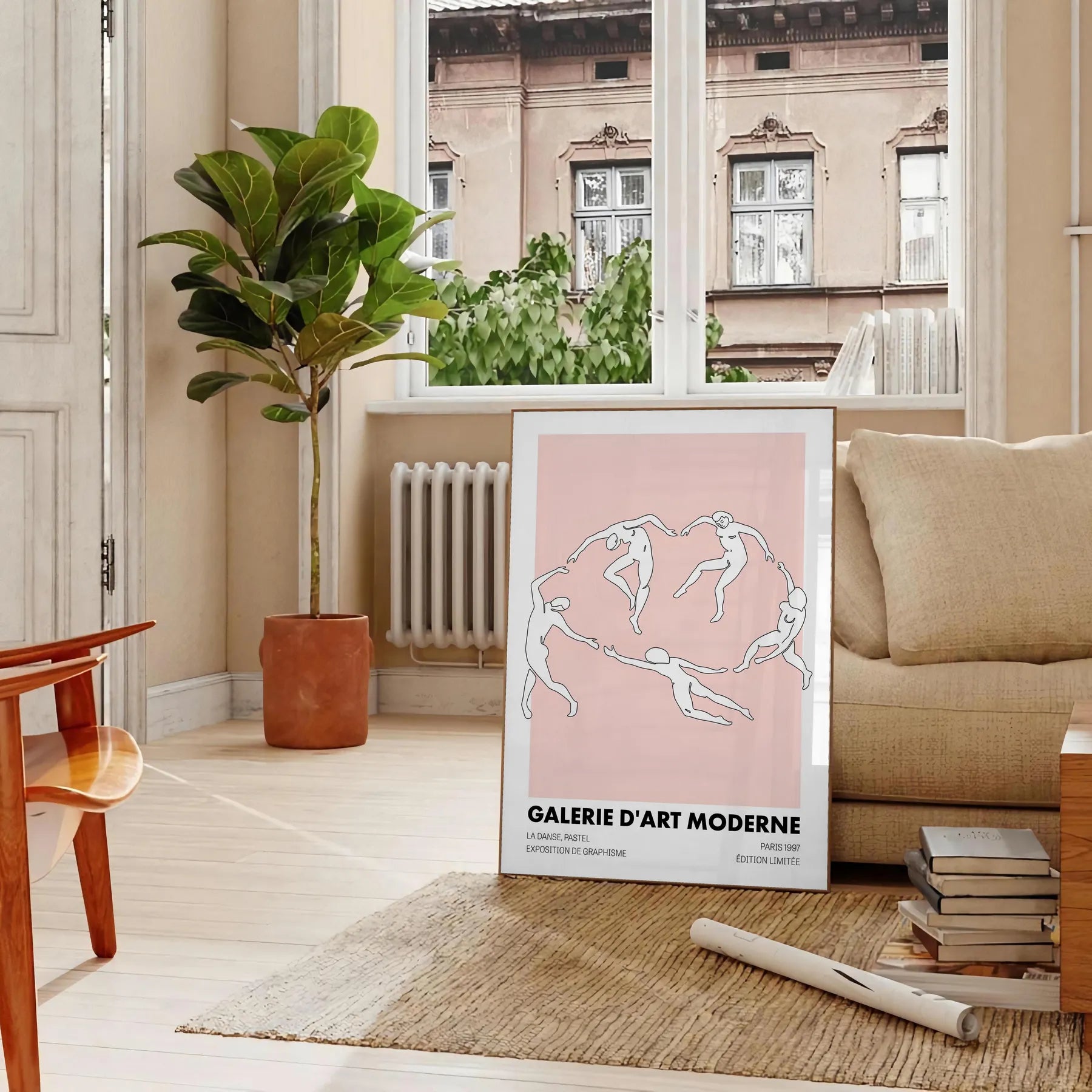 allure modern art black orange poster standout piece wall unique gift print contemporary touch space sizes A4 cm A0 artwork statement room