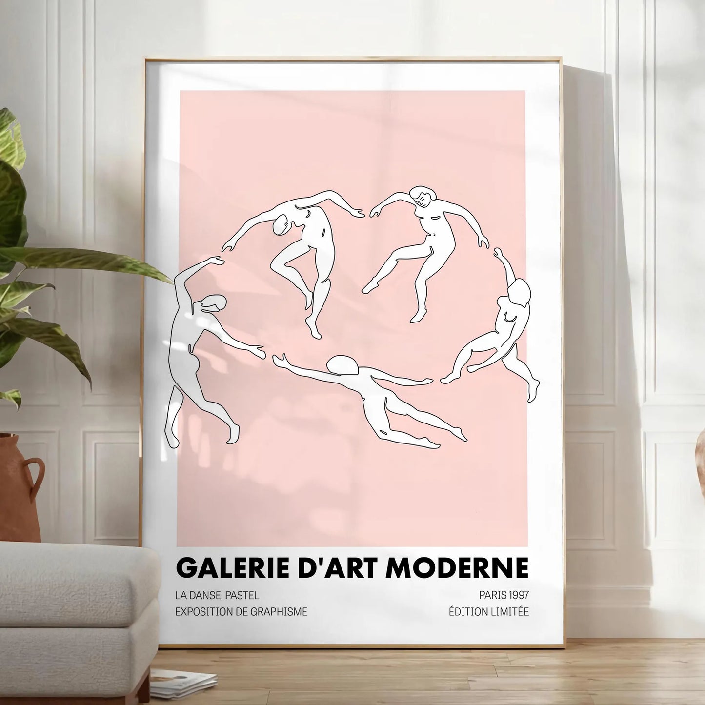 allure modern art black orange poster standout piece wall unique gift print contemporary touch space sizes A4 cm A0 artwork statement room