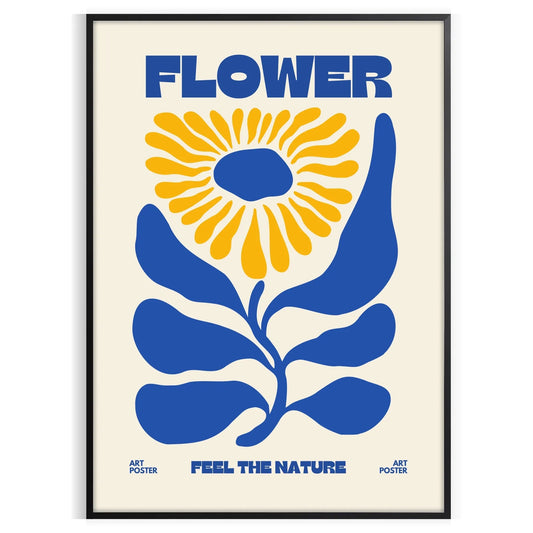 space stunning Flower Market Print poster essence nature elegant gray vibrant orange hues wall art thoughtful gift sizes A4 cm A0 beauty walls today